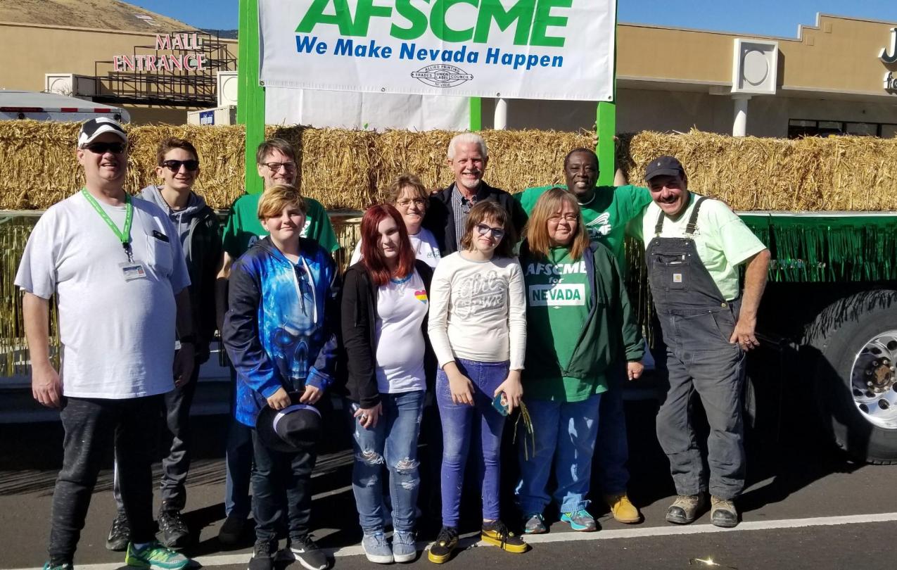 AFSCME Local 4041 members at the 2019 Nevada Day Parade in Carson City. 