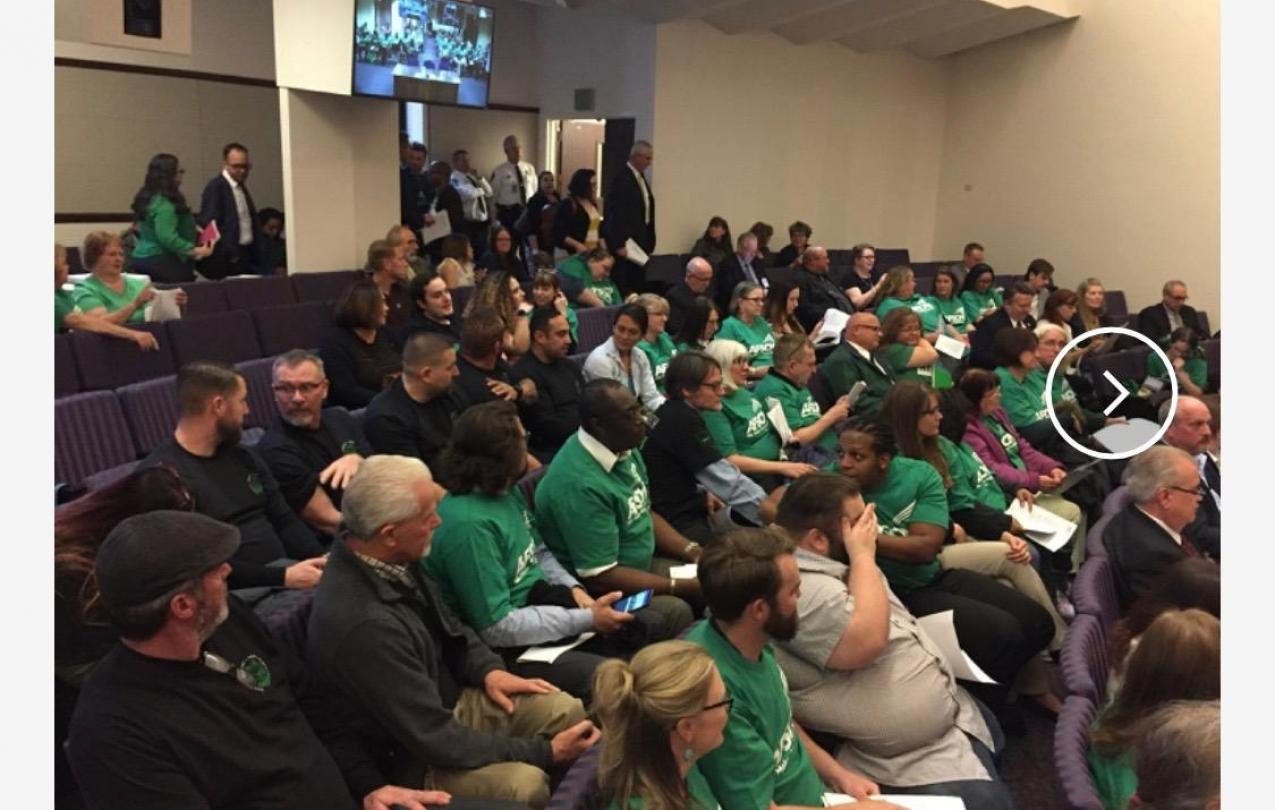 AFSCME Local 4041 Members in Carson City to testify in support of SB135, a bill to allow for collective bargaining rights for state employees