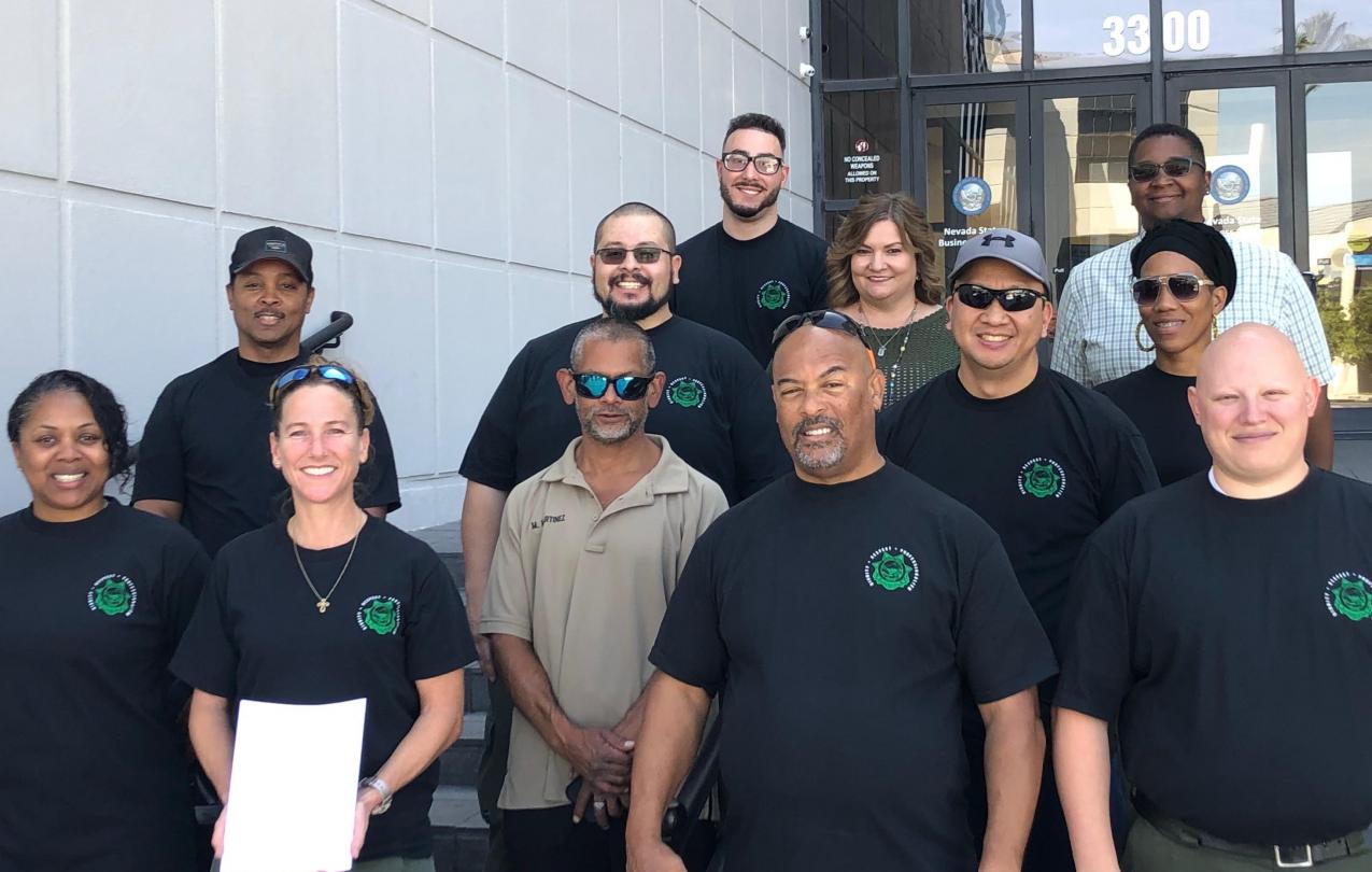 AFSCME Local 4041 Corrections members file with the state of Nevada for collective bargaining recognition