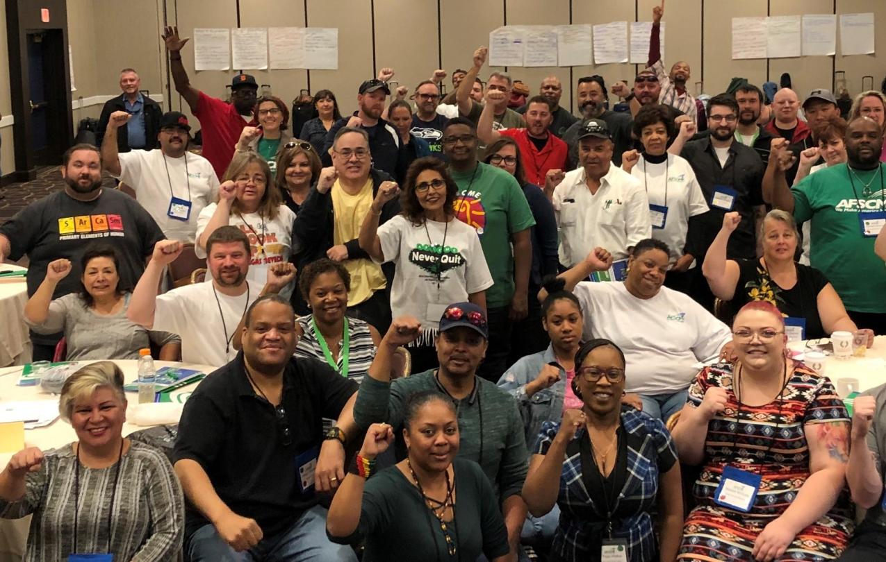 AFSCME Local 4041 activists at a Leadership Conference in October