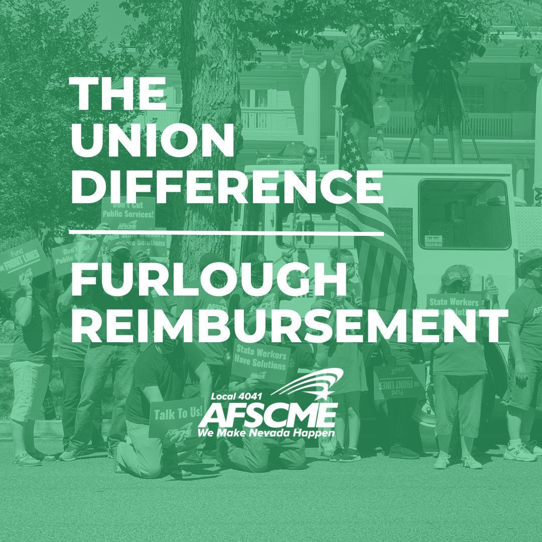 AFSCME Local 4041, union difference, furlough reimbursement