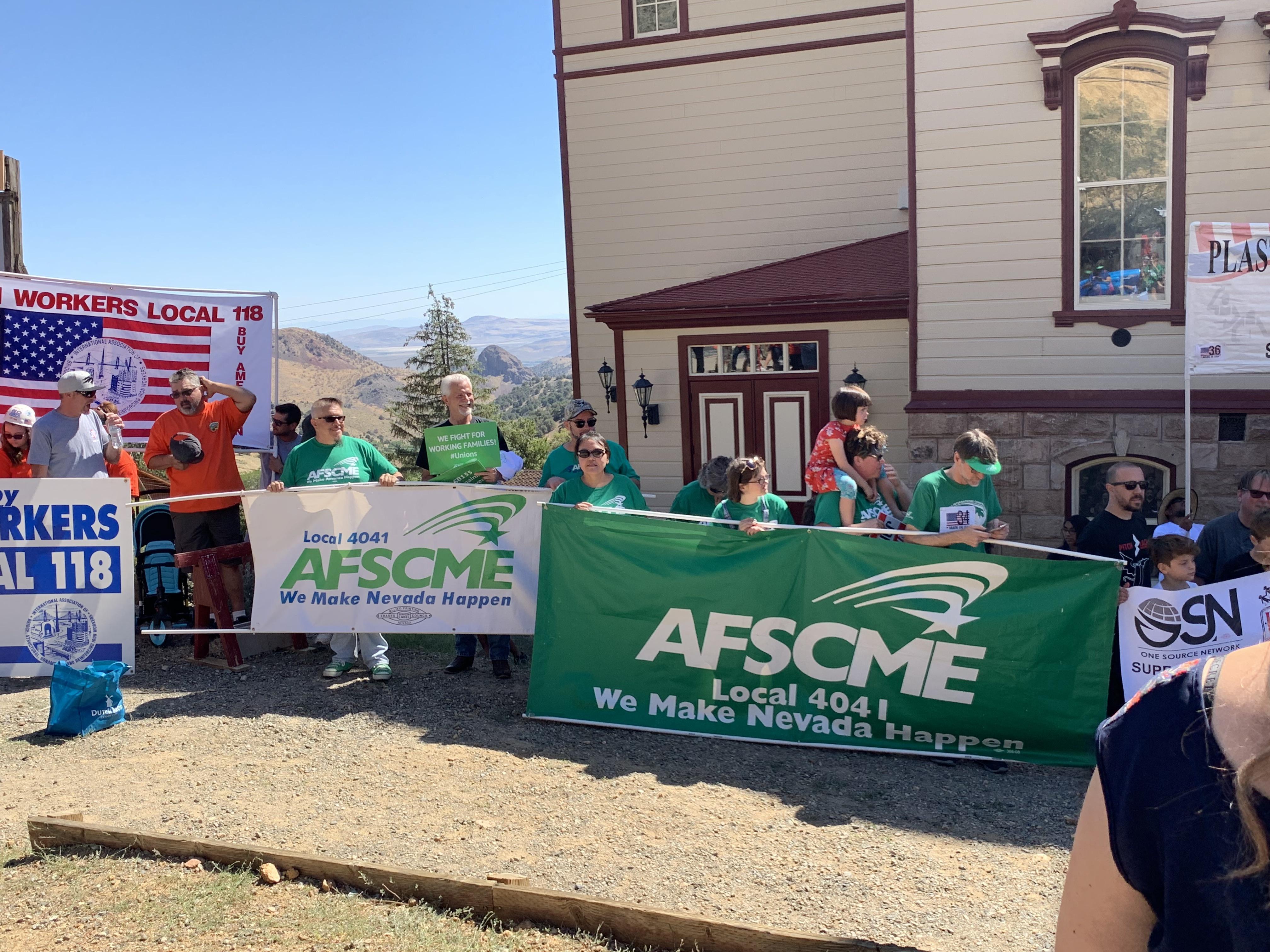 AFSCME Local 4041 at the 2019 Virginia City Labor Day Parade 