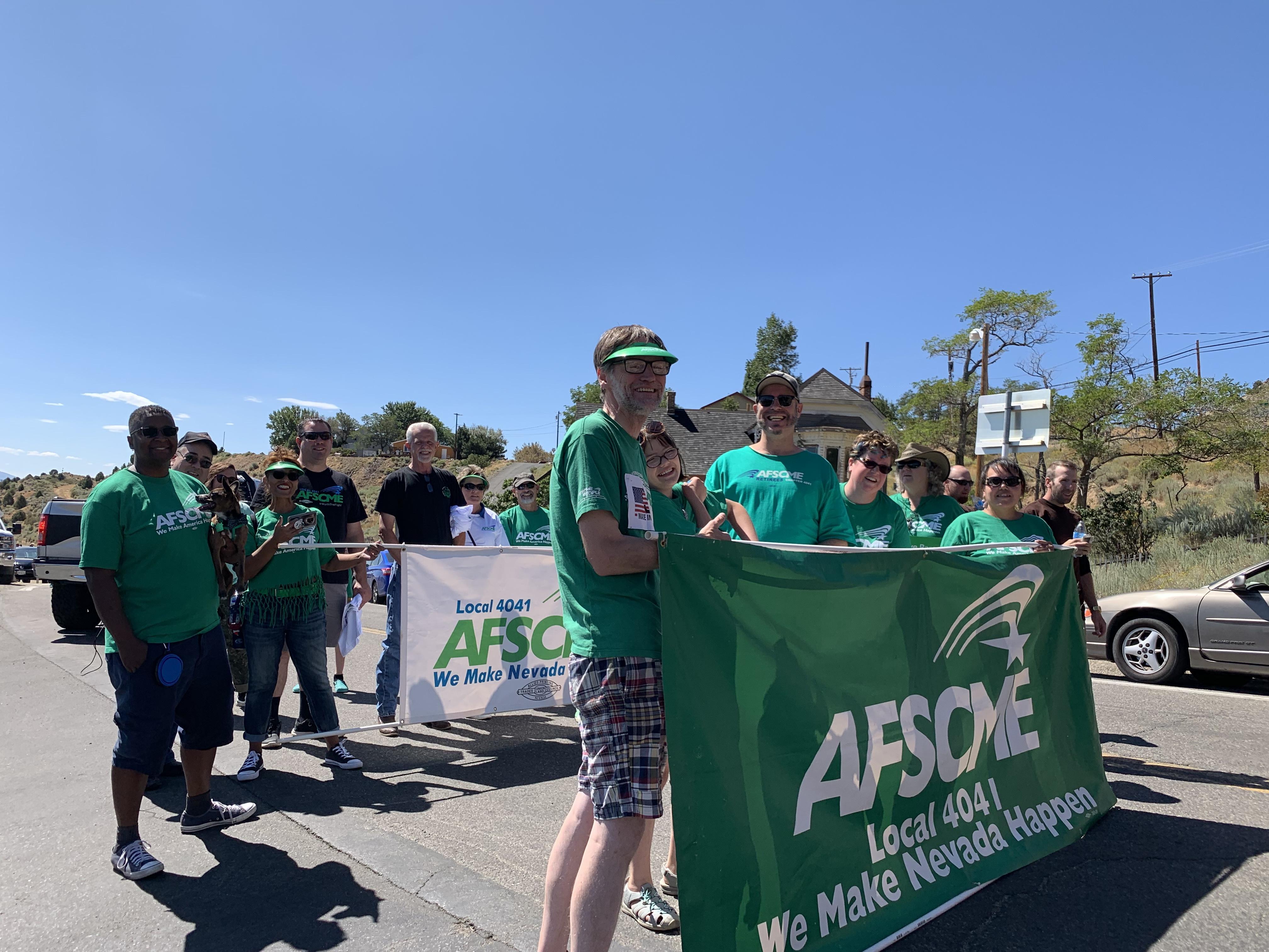 AFSCME Local 4041 at the 2019 Virginia City Labor Day Parade 